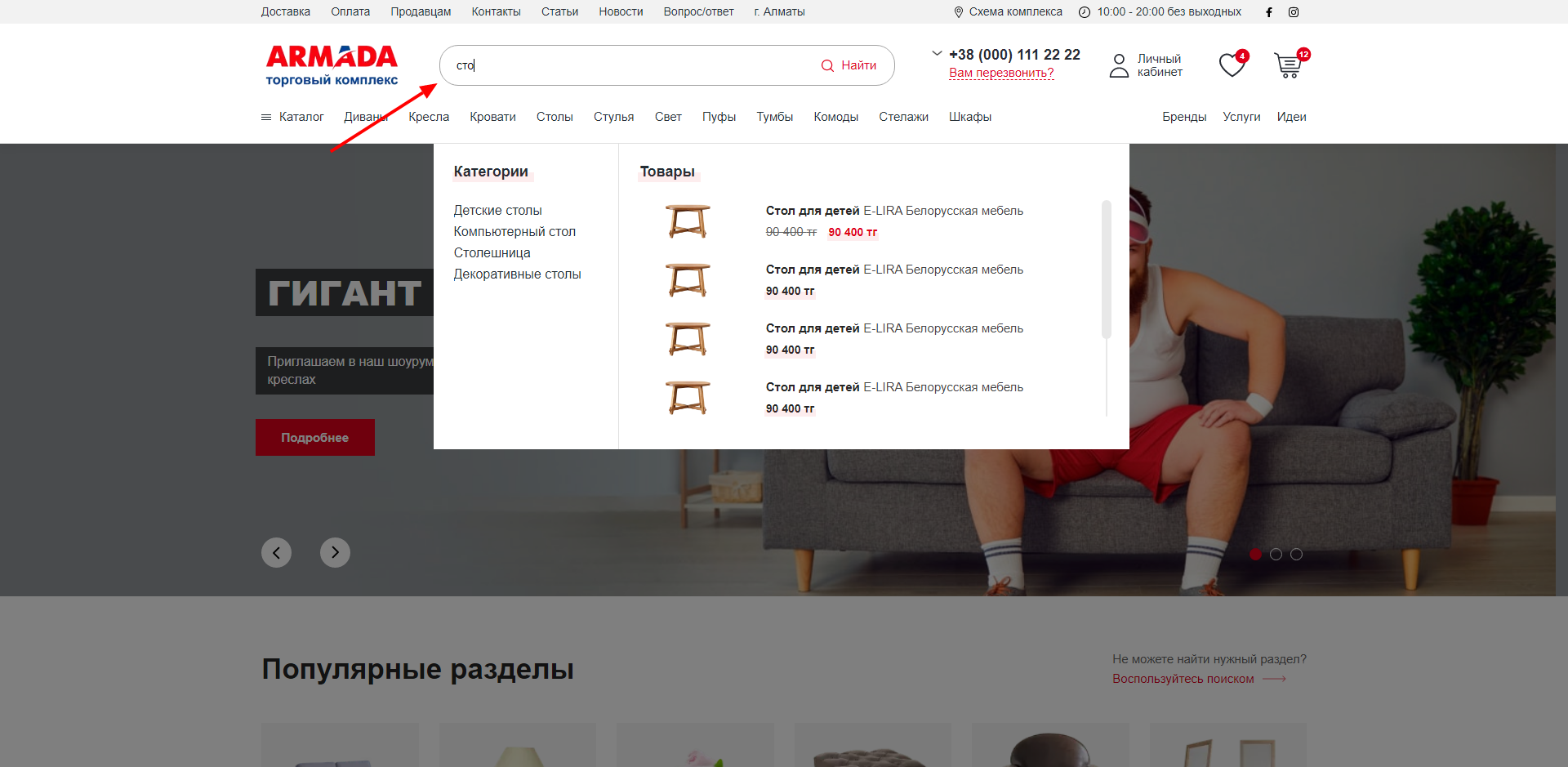 Стандартная страница входа