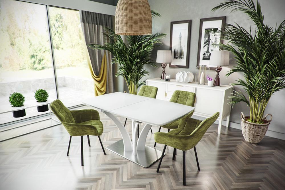 Стол "flora 160 w silk "