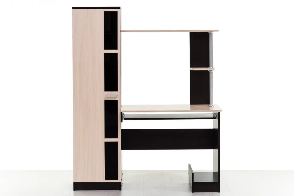 Стол компьютерный 1, Дуб венге/Дуб млечный, СВ Мебель