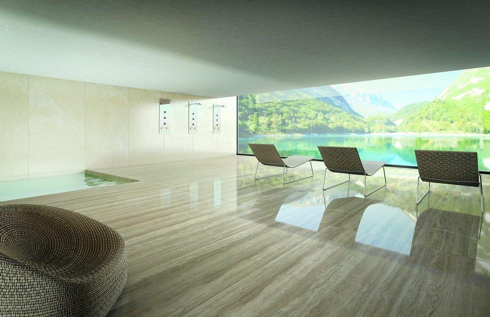 Кафельная плитка "ar um travertino santa caterina amb 1 shiny spa"