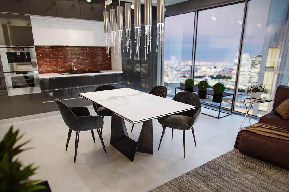 Стол "madison 160 carrara cer"